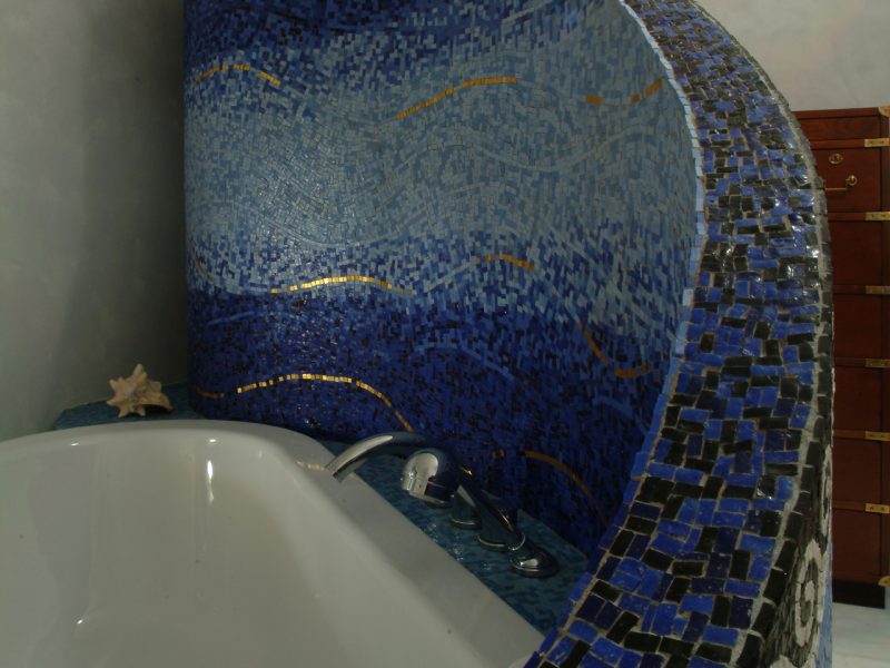 mosaic covering for bathroom